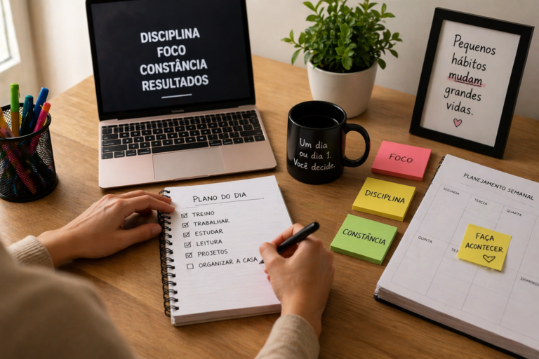 10 hábitos diários que transformam sua organização pessoal