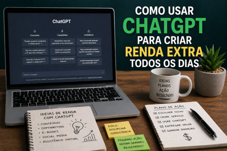 Como usar ChatGPT para criar renda extra todos os dias